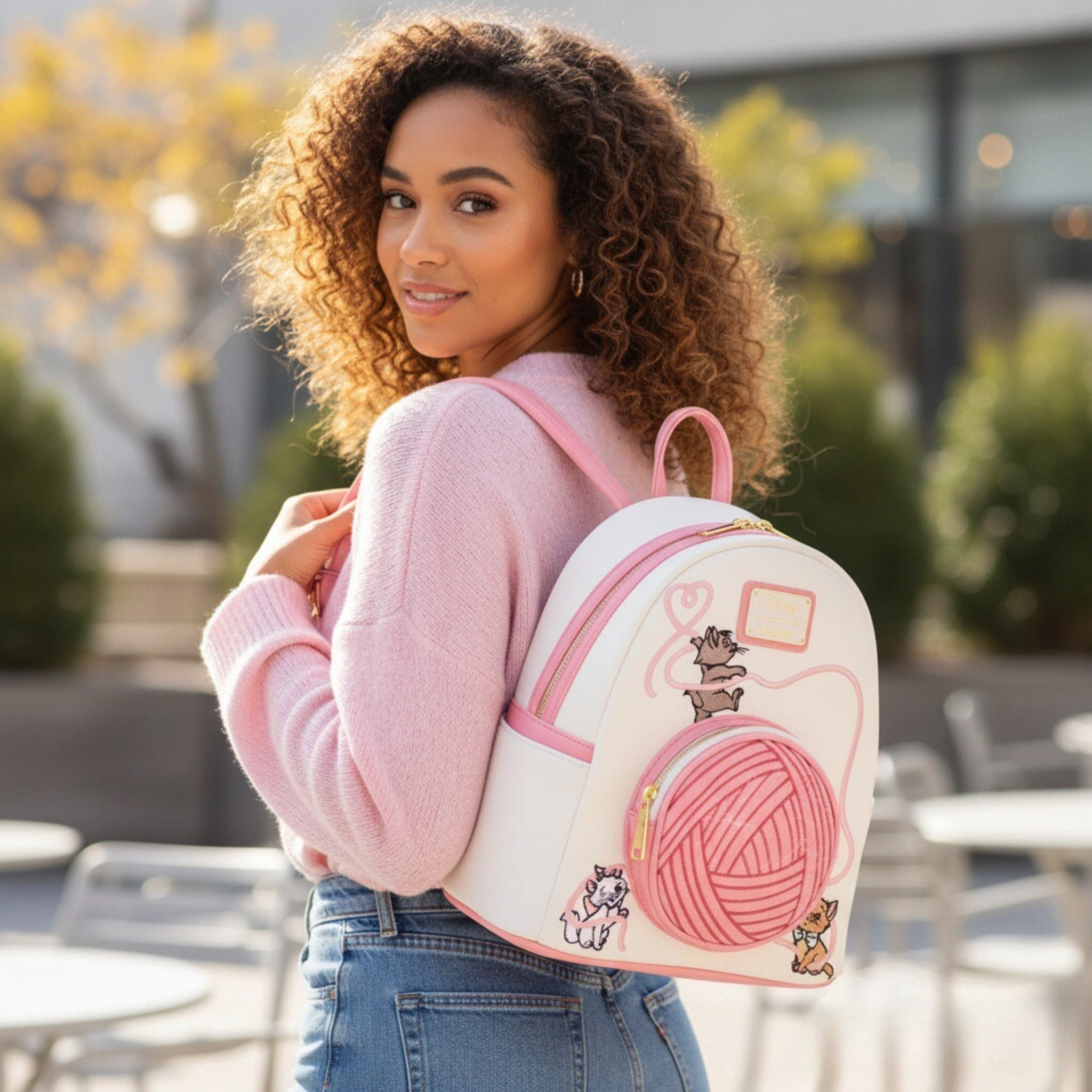 Mini Backpack Women - The Aristocats Marie Floral Allover-Print Mini