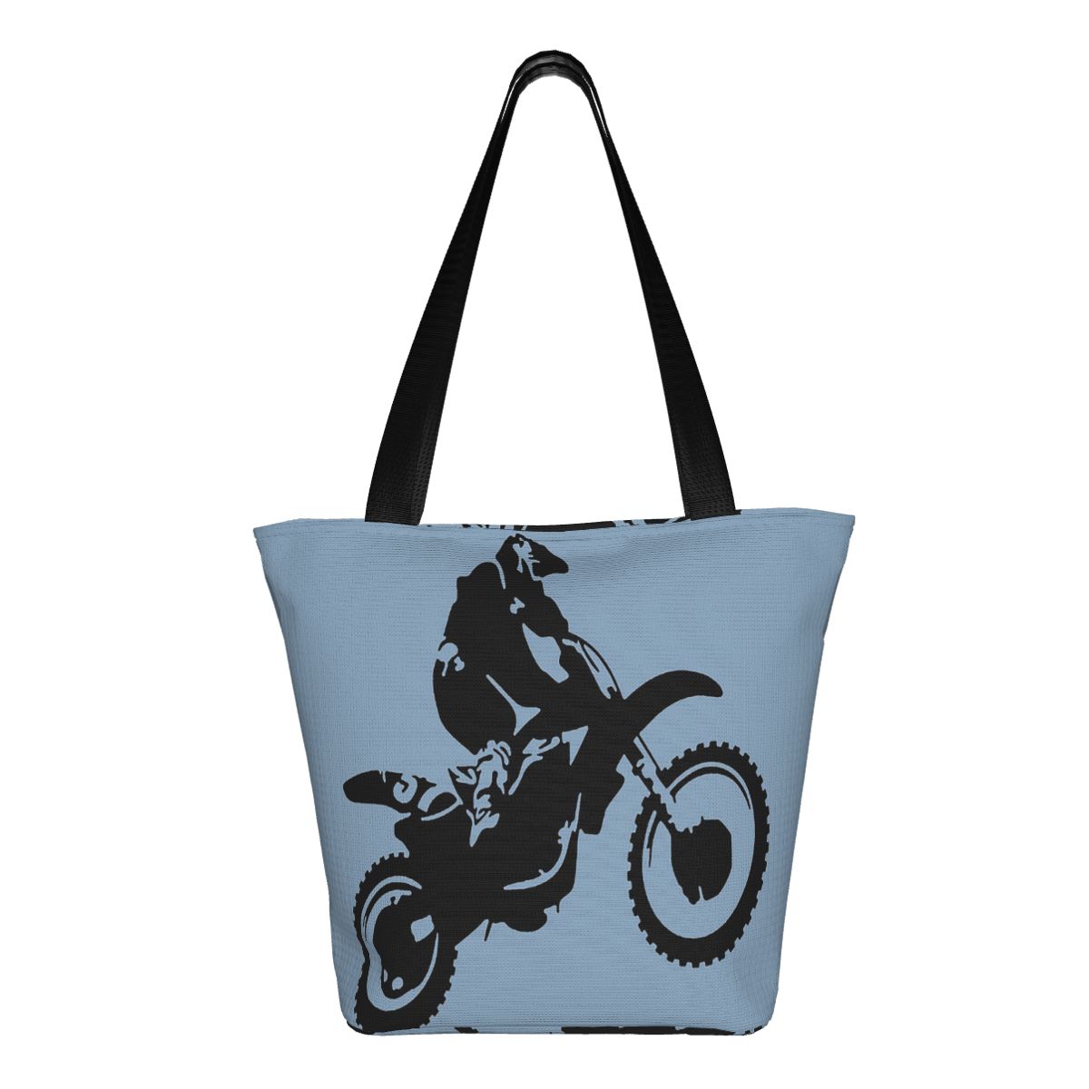 Women Bags Vector - Moto X Dirt Bike Monotone Vector