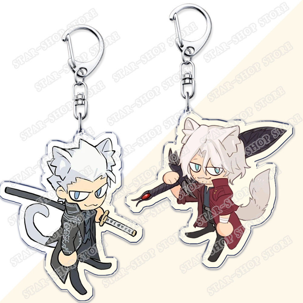 Women Bags Louis Vuitton - Action Demon Video Game Chibi Keychains