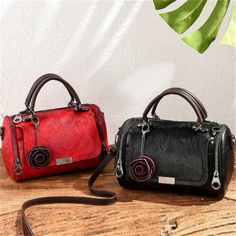 Fashion Women Shoulder Bag wit - Doctor Bag Leather recension och pris