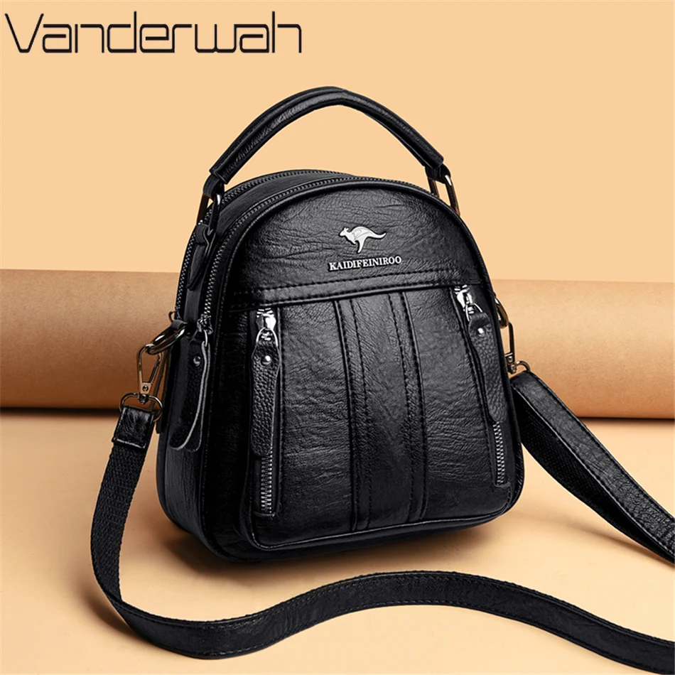 4 In 1 Leather Backpacks Multi - Mini Backpack Women recension och pris