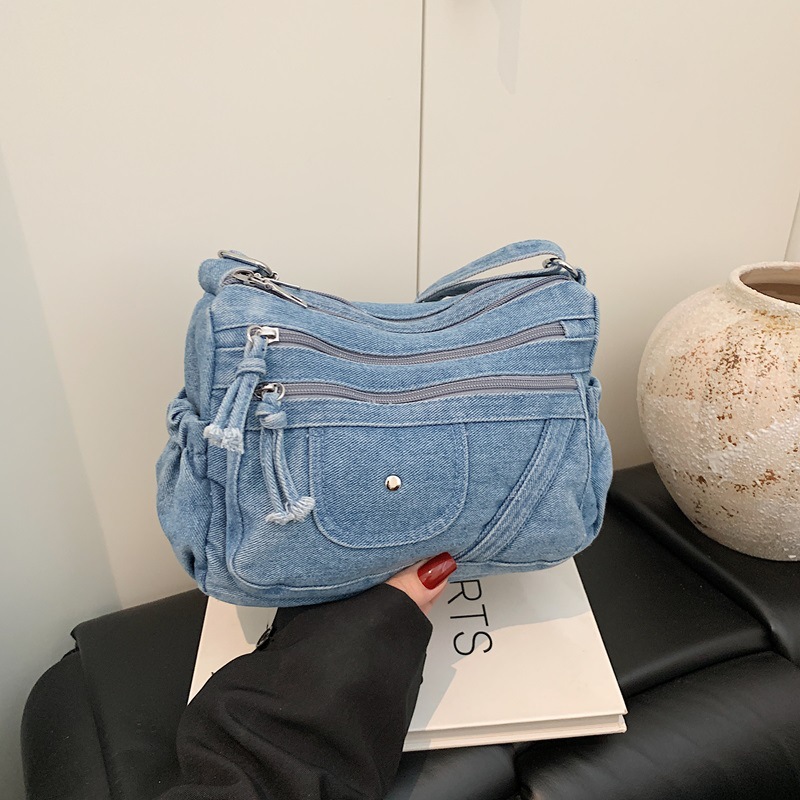 Street Style Retro Blue Denim  - Women'S Kipling Bags recension och pris