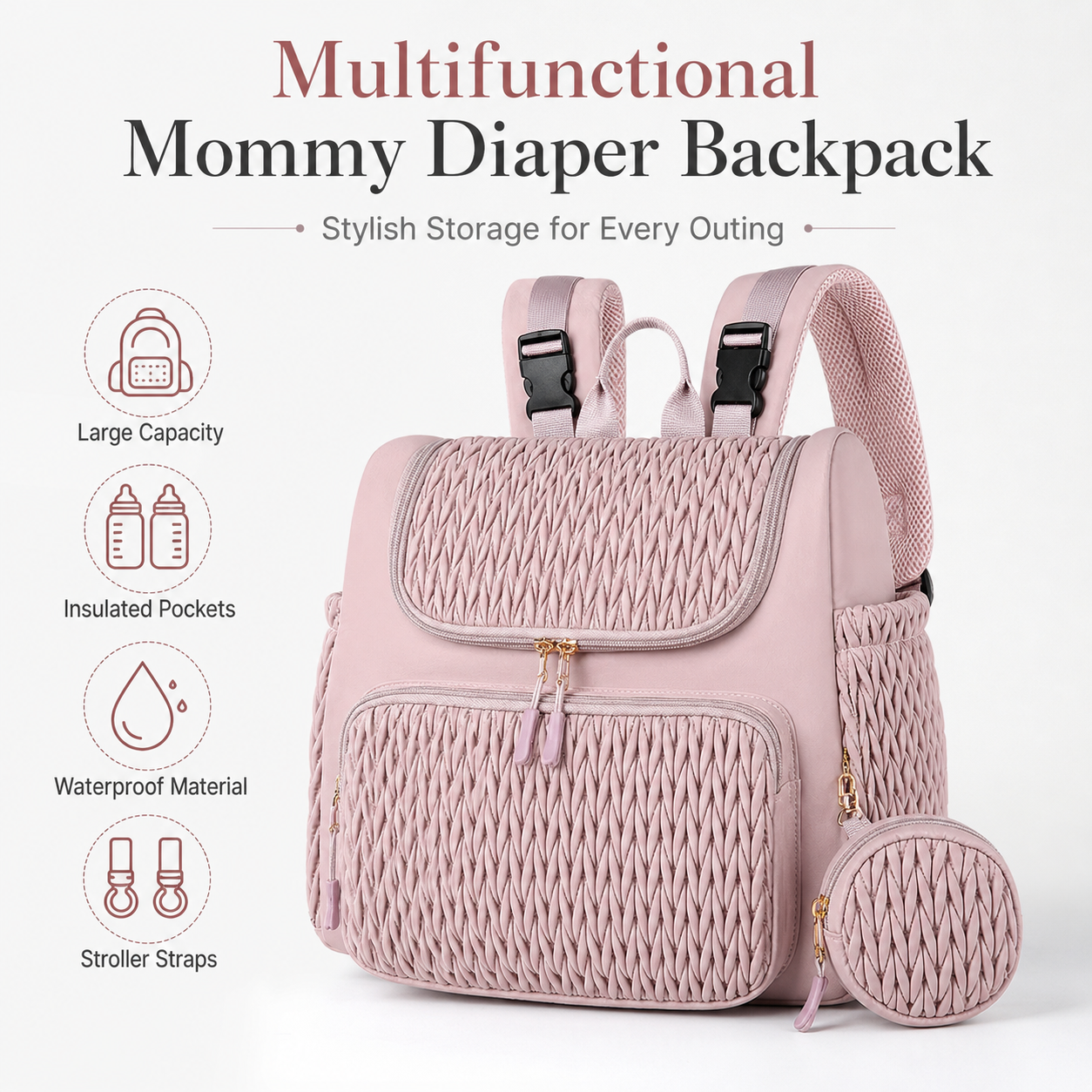 Multifunctional Mommy Diaper B - Women Bags Pk recension och pris
