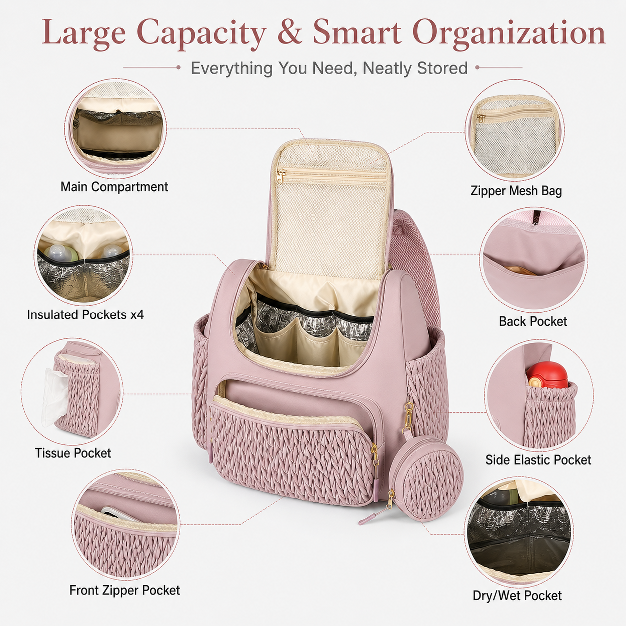 Multifunctional Mommy Diaper B - Women Bags Pk recension och pris