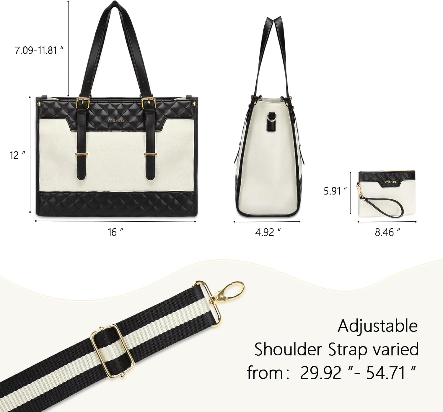 Laptop Bag for Women Canvas La - Women Hand Bags For Office recension och pris