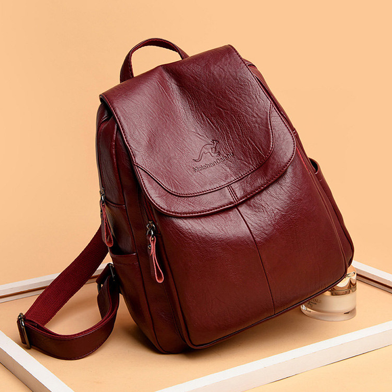 9 Color Women Soft Leather Bac - Mini Backpack Women recension och pris