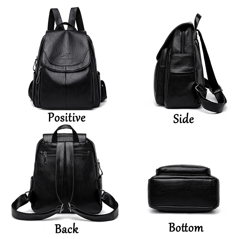 9 Color Women Soft Leather Bac - Mini Backpack Women recension och pris