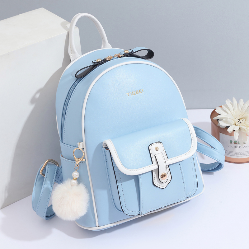 Stylish solid color texture wo - Mini Backpack Women recension och pris