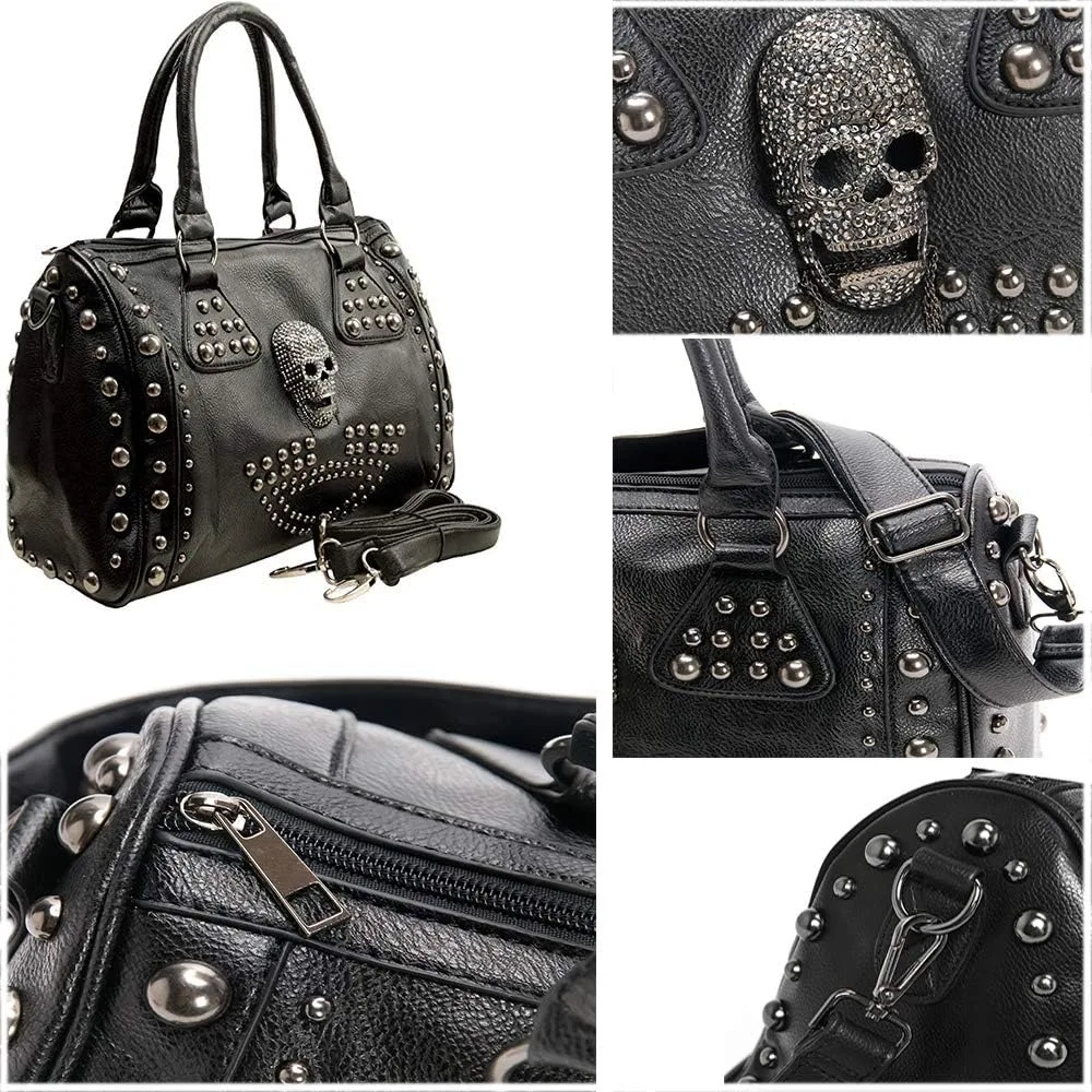 Women Skull Handbag Large Capa - Doctor Bag Leather recension och pris