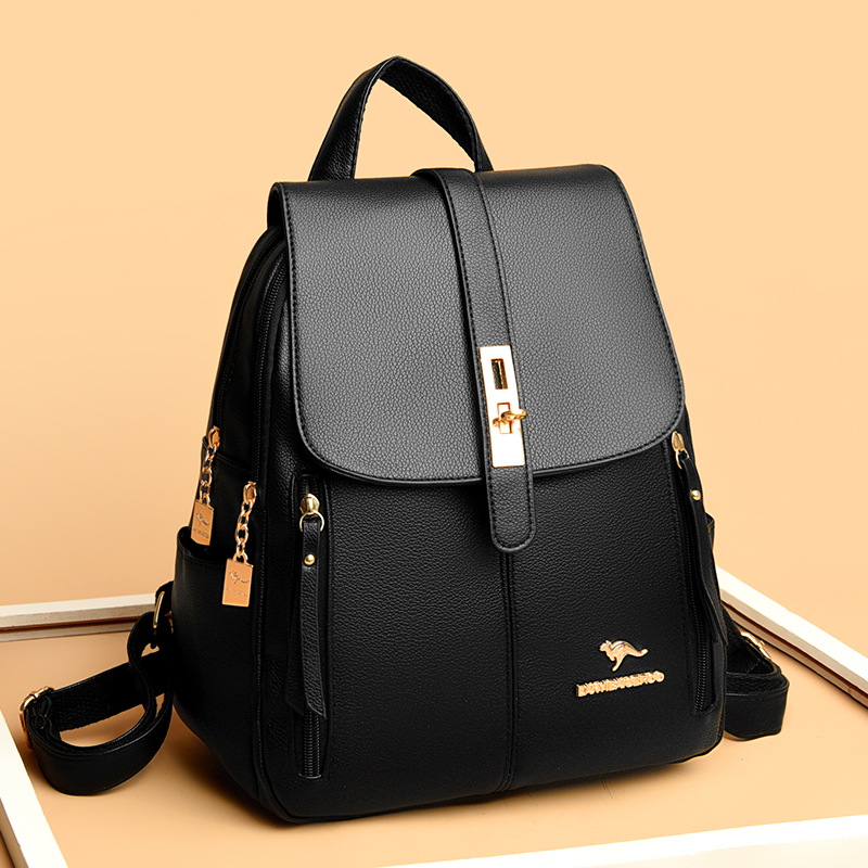 2024 Genuine Women Leather Bac - Mini Backpack Women recension och pris