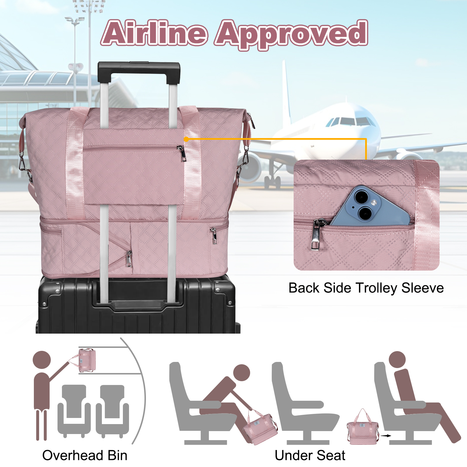 Geestock Travel Duffle Bag for - Women Bags Pk recension och pris