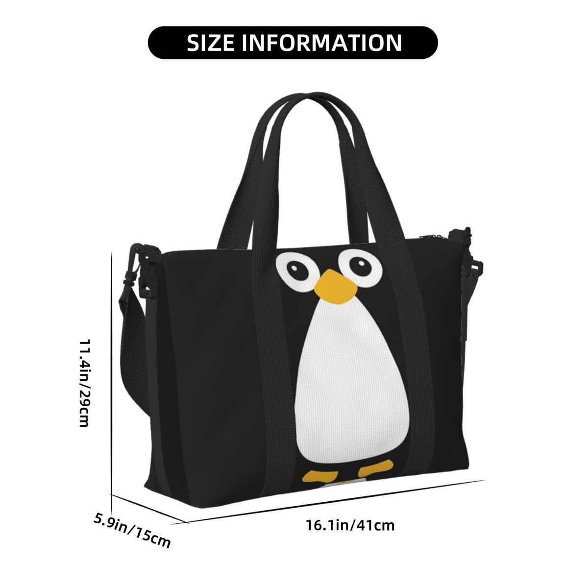 Cute Vector Penguin Beach Trav - Women Bags Vector recension och pris