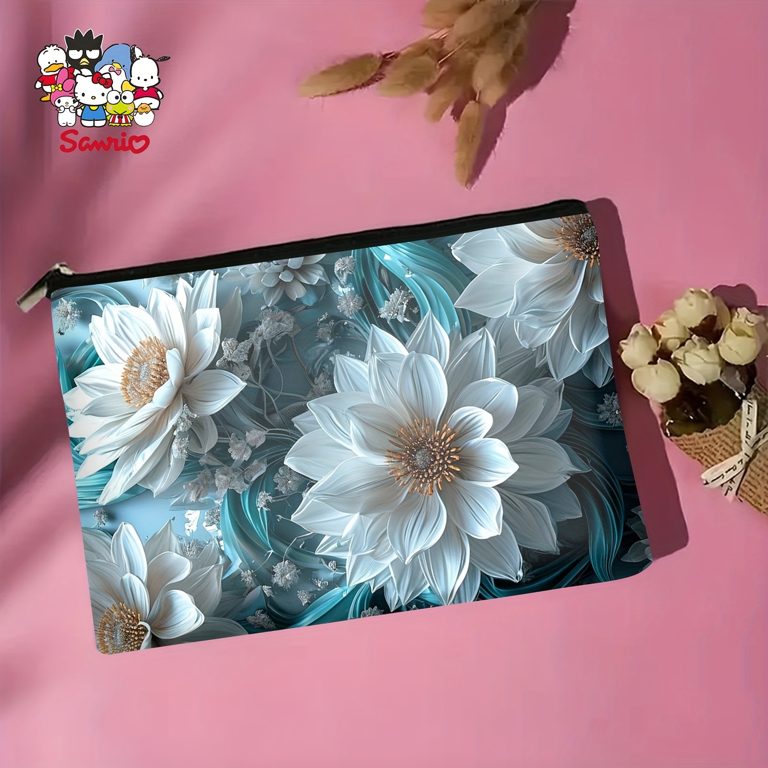 A Blue and white flower makeup - Women Bags White recension och pris