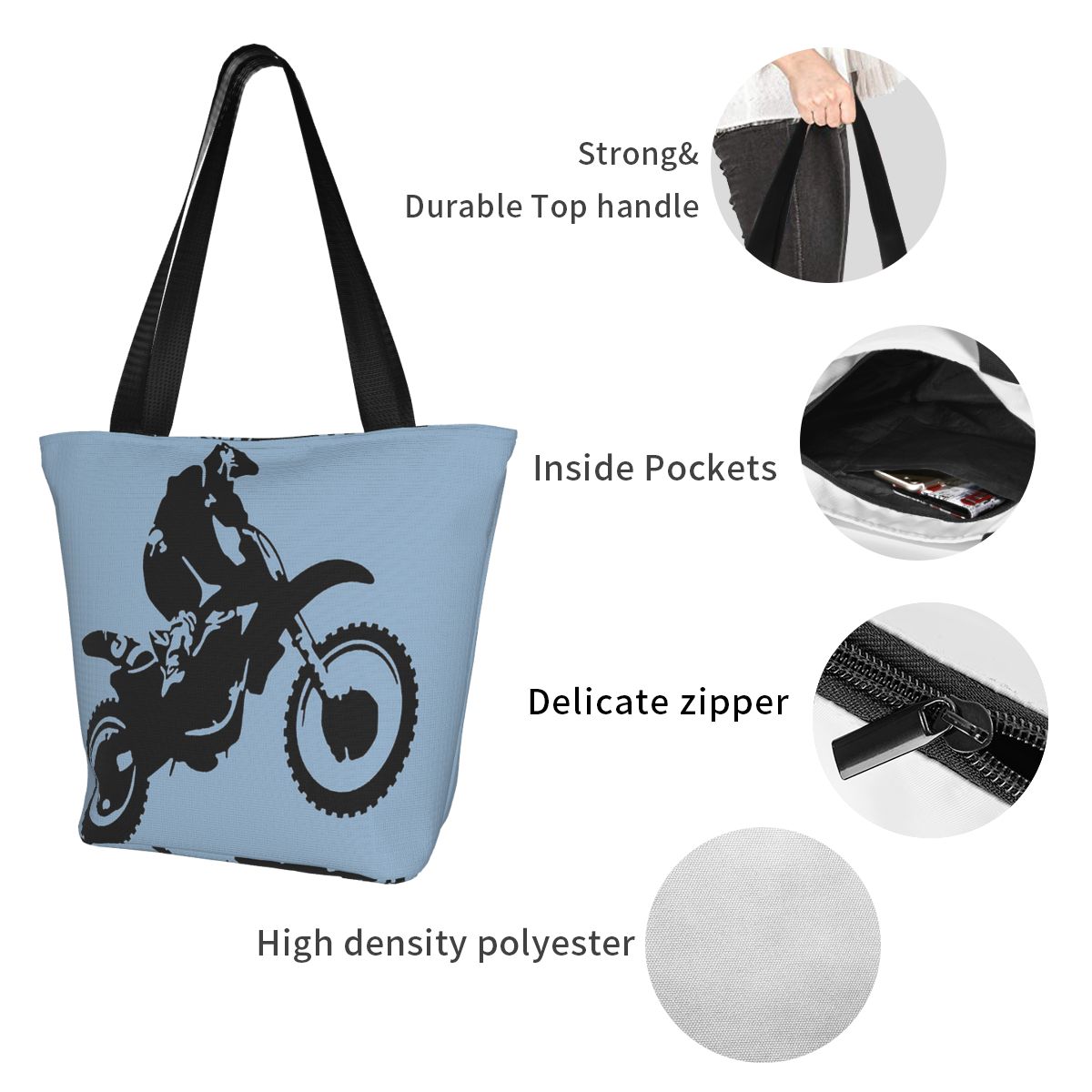 Moto X Dirt Bike Monotone Vect - Women Bags Vector recension och pris