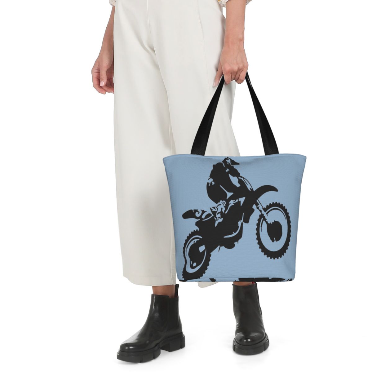 Moto X Dirt Bike Monotone Vect - Women Bags Vector recension och pris