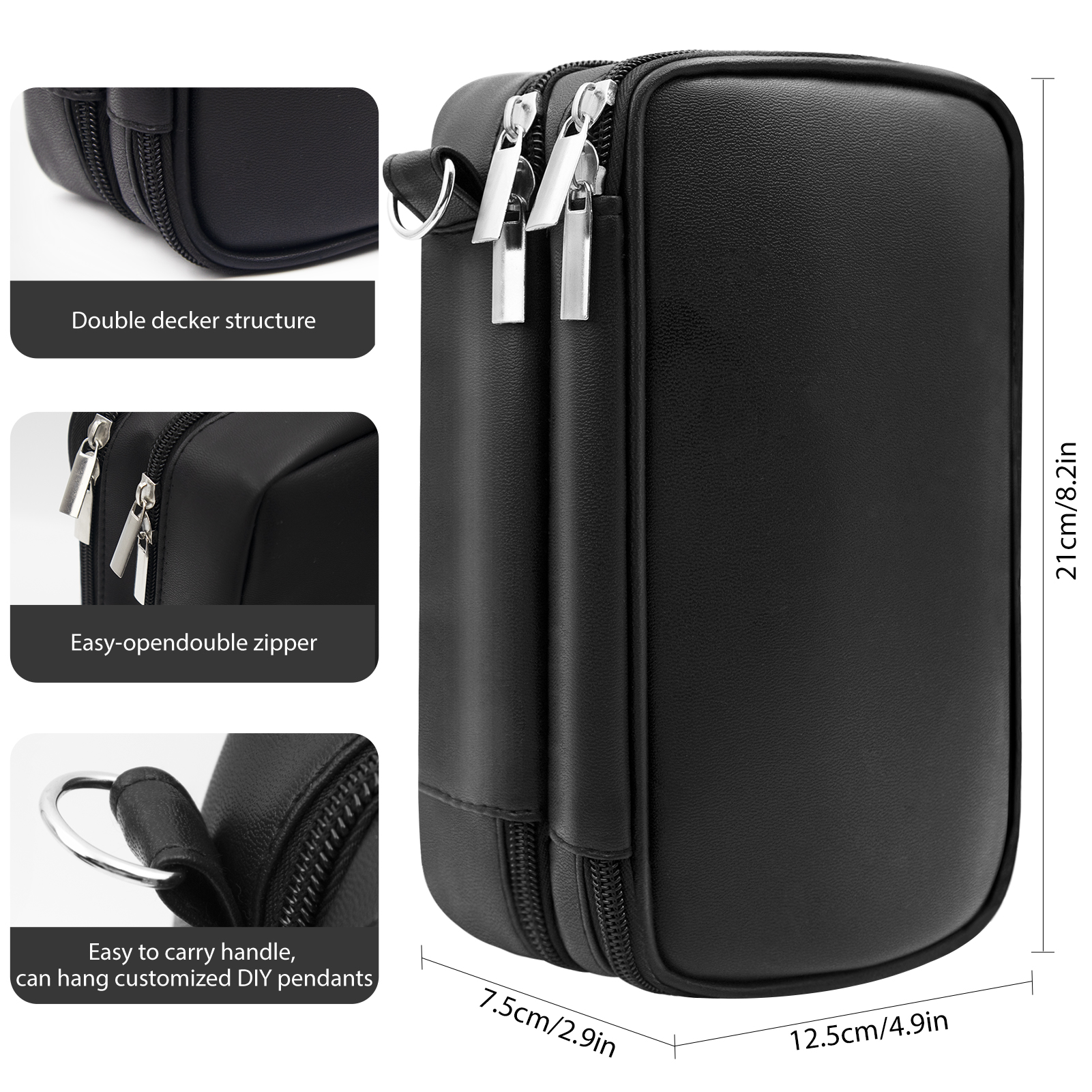 Insulin Bag for Diabetics-Pu L - Doctor Bag Leather recension och pris