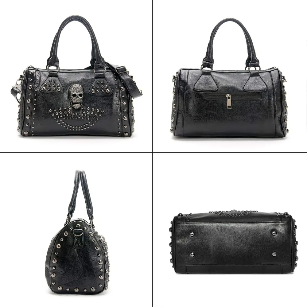Women Skull Handbag Large Capa - Doctor Bag Leather recension och pris