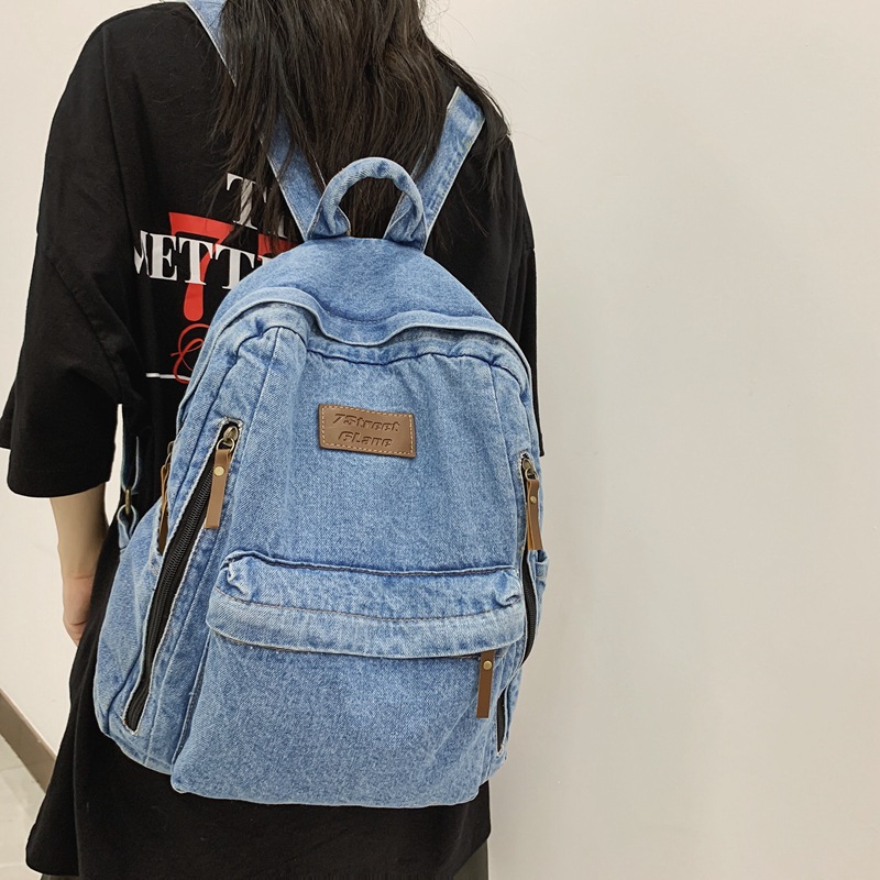 Denim Fashion Backpacks for Sc - Mini Backpack Women recension och pris