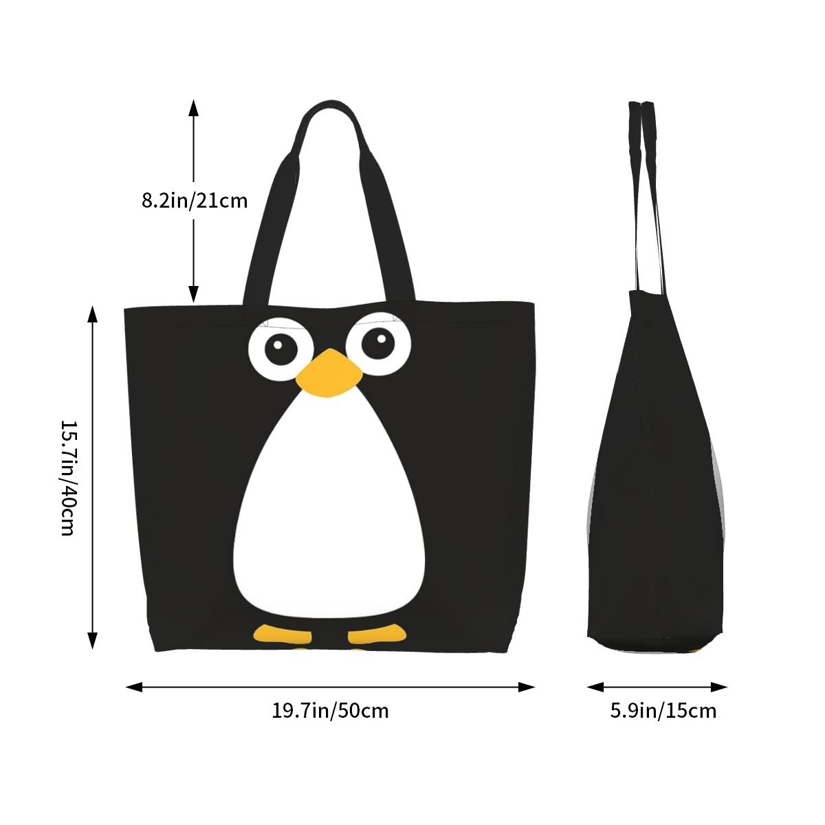 Cute Vector Penguin Shopping T - Women Bags Vector recension och pris