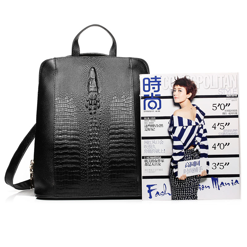Zency Women's Crocodile Leathe - Mini Backpack Women recension och pris