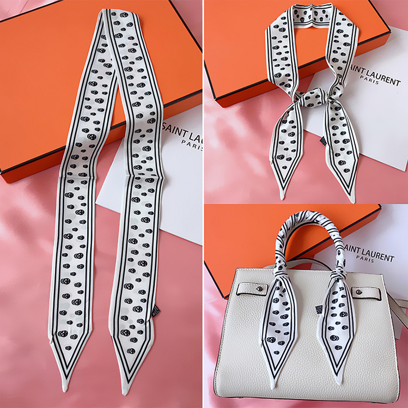 115cm Tied bag Handle silk sca - Women Bags White recension och pris