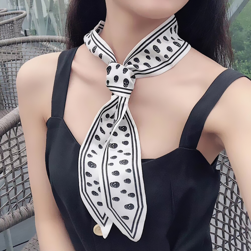 115cm Tied bag Handle silk sca - Women Bags White recension och pris
